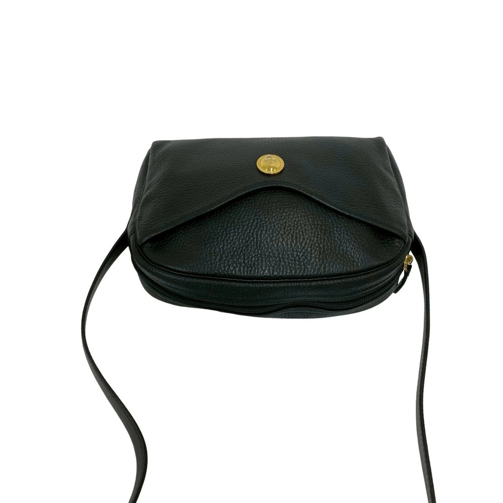 CHRISTIAN DIOR Vintage Black Leather Shoulder Bag - Picture 4 of 10